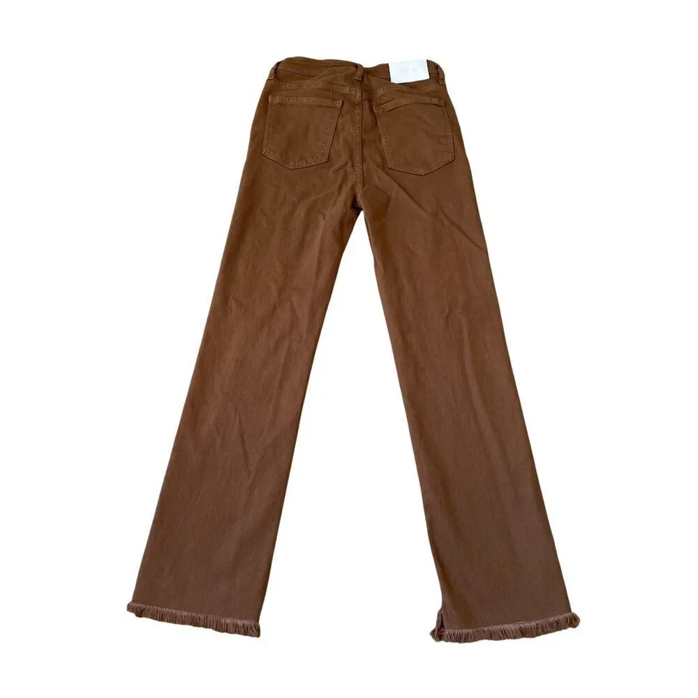 Jonathan Simkhai Blake Denim Bootcut Pant in Pecan - SZ 26